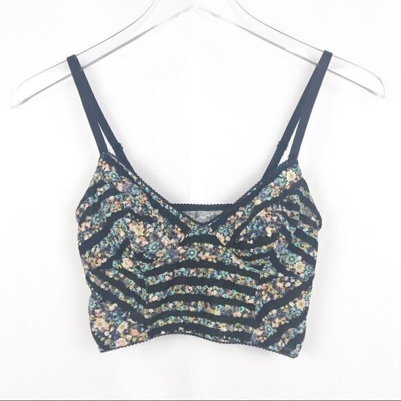 Free People Floral Bralette. Size Medium. - Picture 1 of 4